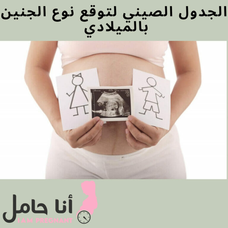 الجدول الصيني لتوقع نوع الجنين بالميلادي