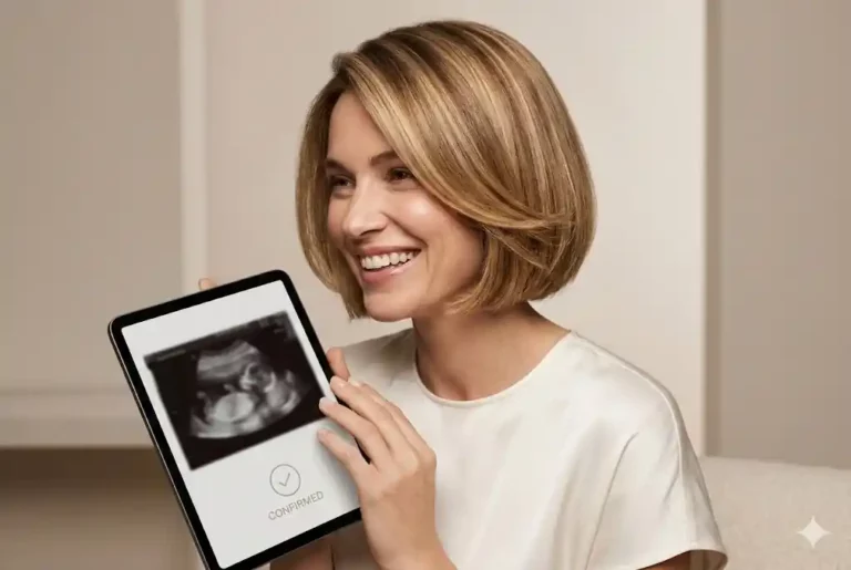 امراء سعيدة لانها حامل في اسبوعها الاول