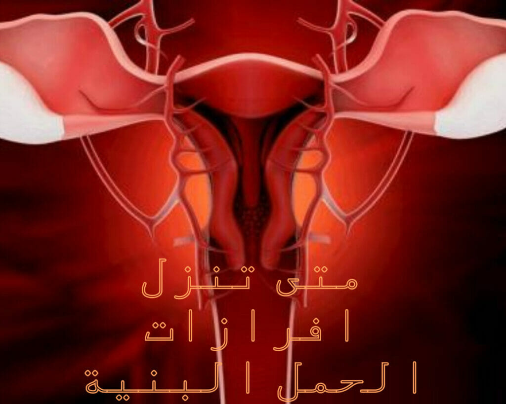 افرازات بنية في الاسبوع الخامس من الحمل