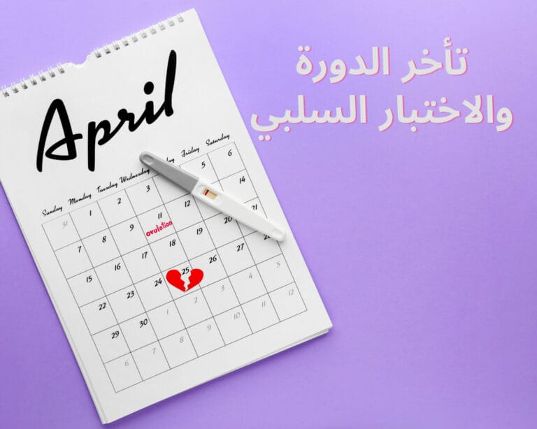 تأخر الدورة والاختبار السلبي