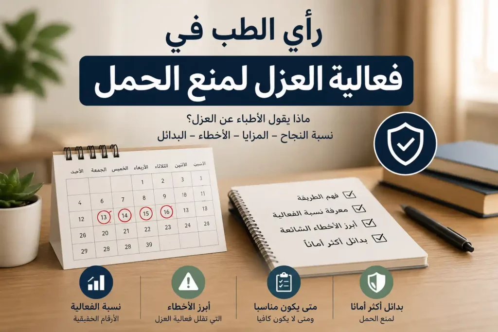 فعالية العزل كوسيلة لمنع الحمل